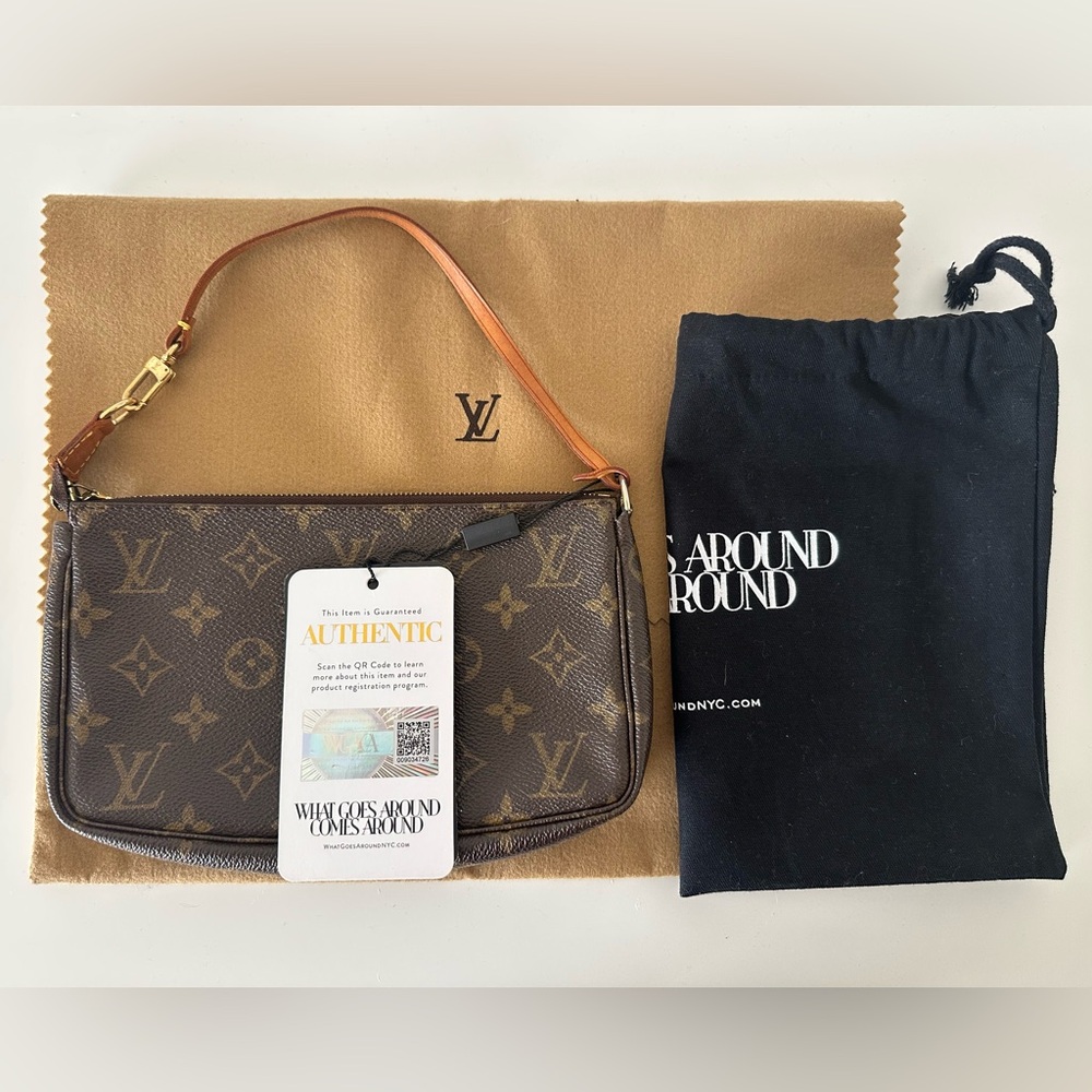 LOUIS VUITTON MONOGRAM CANVAS POCHETTE- Vintage Pre-loved - Authentic with tags